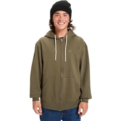 Quiksilver Salt Water Zip Hoodie Fleece Tröja Brun S Quiksilver Salt Water Zip Hoodie Fleece Tröja Brun S