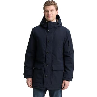 TOM TAILOR Herr 1046973 Parka, 10668-Sky Captain Blue, M, 10668 – himmelskaptensblå, M TOM TAILOR Herr 1046973 Parka, 10668-Sky Captain Blue, M, 10668 – himmelskaptensblå, M