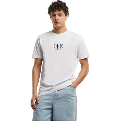 NYC Old English Wording Patch Tee, Vit, L NYC Old English Wording Patch Tee, Vit, L