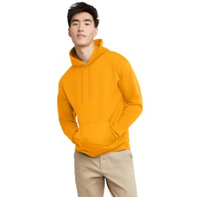Hanes Tröja för män Eco-Smart Fleece Hooded Sweatshirt, Guld, M Hanes Tröja för män Eco-Smart Fleece Hooded Sweatshirt, Guld, M