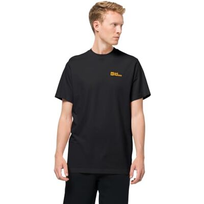 Jack Wolfskin Herr Essential T-shirt, svart, M Jack Wolfskin Herr Essential T-shirt, svart, M