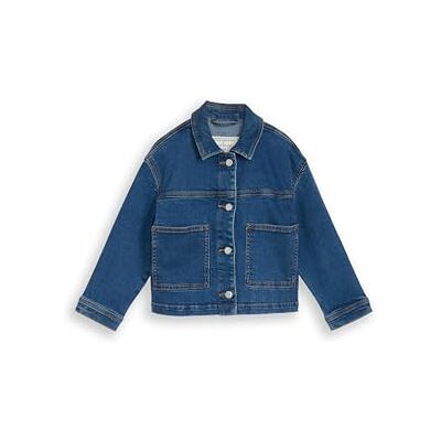 TOM TAILOR 1050172 Denim Jacka, 10152-Mid Stone Ljusblå, 116/122 cm för flickor TOM TAILOR 1050172 Denim Jacka, 10152-Mid Stone Ljusblå, 116/122 cm för flickor