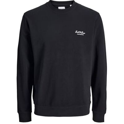 JACK & JONES Jjearchive Graphic Sweat Crew Neck Noos, svart, L JACK & JONES Jjearchive Graphic Sweat Crew Neck Noos, svart, L