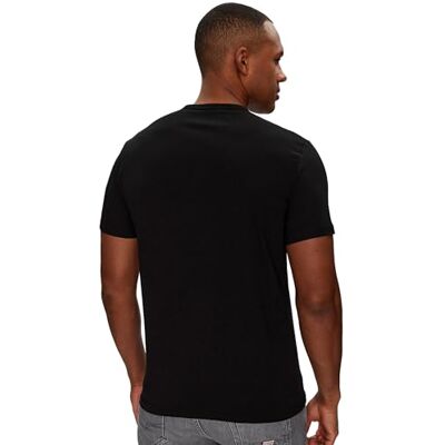 Giorgio Armani Herr ren bomull 2-pack V-hals T-Shirt Svart L Giorgio Armani Herr ren bomull 2-pack V-hals T-Shirt Svart L