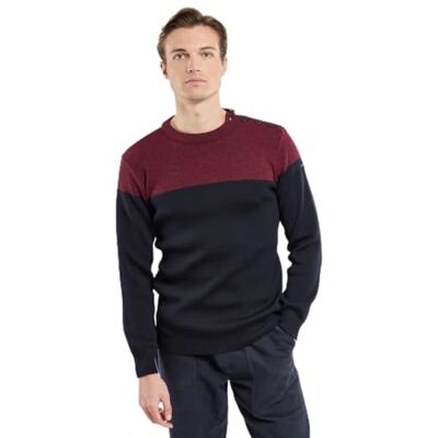 Armor-lux Armor Lux Seglare tröja detaljer knappar, Rich Navy/Cardinal, S Armor-lux Armor Lux Seglare tröja detaljer knappar, Rich Navy/Cardinal, S