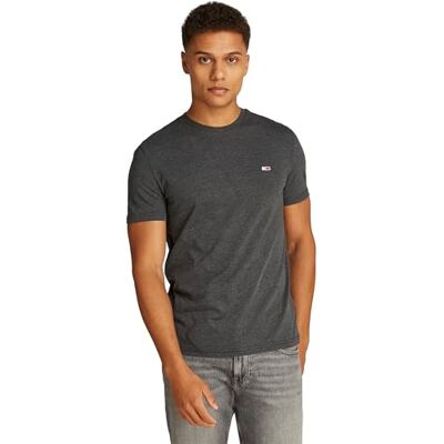 Tommy Jeans herr TJM XSLIM JASPE 2.0 TEE EXT S/S t-shirt, svart, XXL, Svart (svart Htr), XXL Tommy Jeans herr TJM XSLIM JASPE 2.0 TEE EXT S/S t-shirt, svart, XXL, Svart (svart Htr), XXL