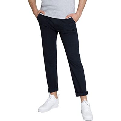 STHUGE Chino-byxor, magpassform, modern rak passform, 4 fickor, upp till storlek 36 797533, Mörker marin, 34 SE STHUGE Chino-byxor, magpassform, modern rak passform, 4 fickor, upp till storlek 36 797533, Mörker marin, 34 SE