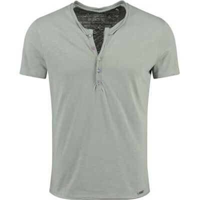KEY LARGO Herr lemonad knapp T-shirt, Faded Moss (1541), 3XL KEY LARGO Herr lemonad knapp T-shirt, Faded Moss (1541), 3XL