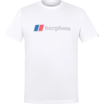 Berghaus herr klass XL-logotyp t-shirt, ren vit, M Berghaus herr klass XL-logotyp t-shirt, ren vit, M