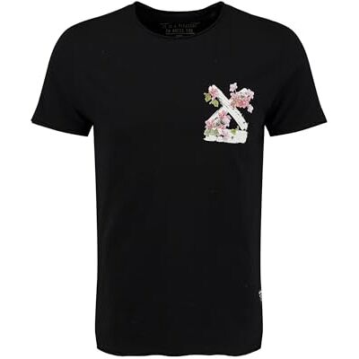 KEY LARGO KEYLARGO Herr T-shirt MT KLSUMMER Splash Round, Svart (1100), XXL KEY LARGO KEYLARGO Herr T-shirt MT KLSUMMER Splash Round, Svart (1100), XXL