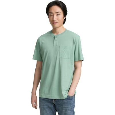 TOM TAILOR 1047776 T-shirt, 34160-Dust Green Melange, S herr, 34160 Damm grön melange, S TOM TAILOR 1047776 T-shirt, 34160-Dust Green Melange, S herr, 34160 Damm grön melange, S