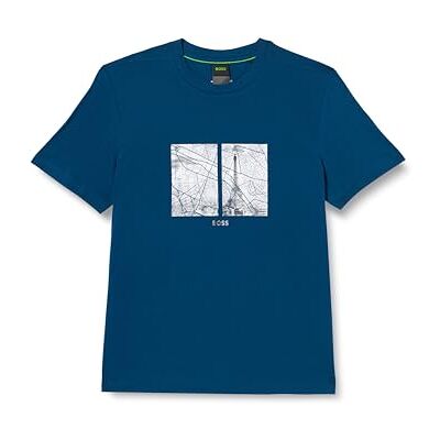 Boss T-shirt för män 4, Open Blue494, S, Öppen Blue494, S Boss T-shirt för män 4, Open Blue494, S, Öppen Blue494, S