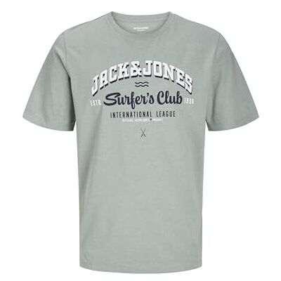 JACK & JONES JJELOGO Tee SS O-Neck 2 COL SS25 SN, Iceberg grön/detalj: melerad, XXL JACK & JONES JJELOGO Tee SS O-Neck 2 COL SS25 SN, Iceberg grön/detalj: melerad, XXL