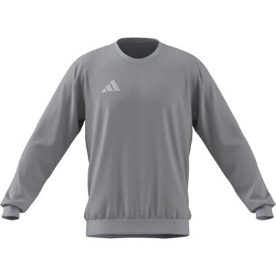 adidas herr Entrada26 Sweat Top Sweatshirt, team light grey/white, M adidas herr Entrada26 Sweat Top Sweatshirt, team light grey/white, M