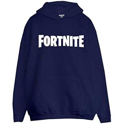 Popgear Fortnite Text-logo Herren Kapuzenpulli Holzkohle huvtröja herr, Marin, 3XL Popgear Fortnite Text-logo Herren Kapuzenpulli Holzkohle huvtröja herr, Marin, 3XL
