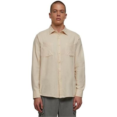 Urban Classics herrskjorta, Sand/sand, M Urban Classics herrskjorta, Sand/sand, M