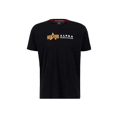 Alpha Industries Alpha Label T Pp T-Shirt För Män Black Alpha Industries Alpha Label T Pp T-Shirt För Män Black