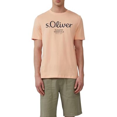 s.Oliver T-shirt med logotyptryck, papaya, XL s.Oliver T-shirt med logotyptryck, papaya, XL