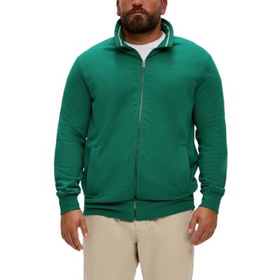 s.Oliver Big Size herr 2146809 sweatjacka med ståkrage, 7652, XXL, 7652, XXL s.Oliver Big Size herr 2146809 sweatjacka med ståkrage, 7652, XXL, 7652, XXL