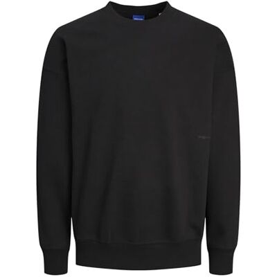 JACK & JONES JORVIBE Spongy Sweat Crew Neck, svart, S JACK & JONES JORVIBE Spongy Sweat Crew Neck, svart, S