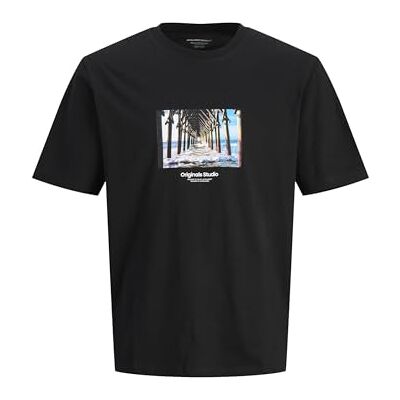 JACK & JONES Jorvesterbro Picture Tee Ss Crew Neck Sn, svart, M JACK & JONES Jorvesterbro Picture Tee Ss Crew Neck Sn, svart, M