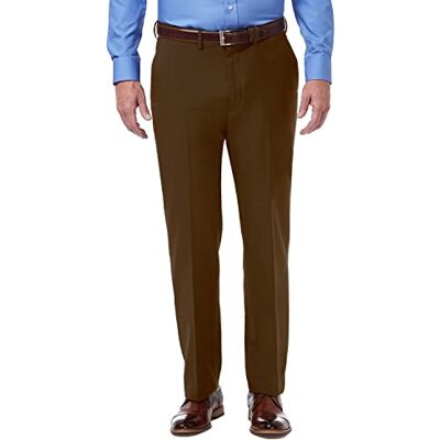 Haggar Herr Premium Comfort Dress Pant Reg. och stora och höga storlekar, Mocka, 36W x 29L Haggar Herr Premium Comfort Dress Pant Reg. och stora och höga storlekar, Mocka, 36W x 29L