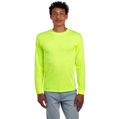 Jerzees Dri-Power Långärmade T-shirts i bomullsblandning för män, fuktavvisande, lukt skydd, UPF 30+, storlekar S-3x, M Jerzees Dri-Power Långärmade T-shirts i bomullsblandning för män, fuktavvisande, lukt skydd, UPF 30+, storlekar S-3x, M