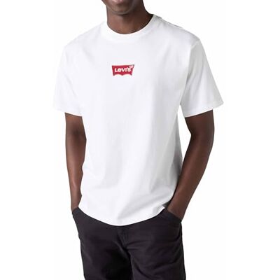 Levi's T-shirt för män vintage passform, Lse_batwing Badge Wh, S Levi's T-shirt för män vintage passform, Lse_batwing Badge Wh, S