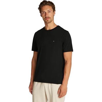 Tommy Hilfiger herr S/S T-shirt, svart (svart), L Tommy Hilfiger herr S/S T-shirt, svart (svart), L