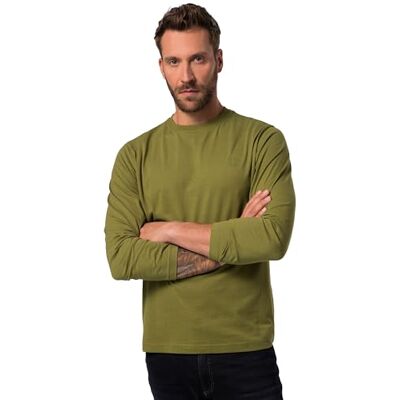 JP 1880 , herr, stora storlekar, långärmad tröja, Kaktus, XXL JP 1880 , herr, stora storlekar, långärmad tröja, Kaktus, XXL