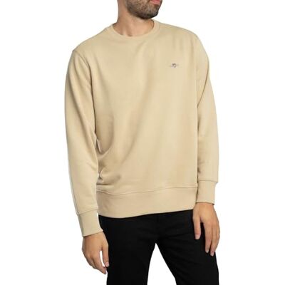 GANT Herr Sweat À Capuche Régulier, Oat Beige, XXL GANT Herr Sweat À Capuche Régulier, Oat Beige, XXL