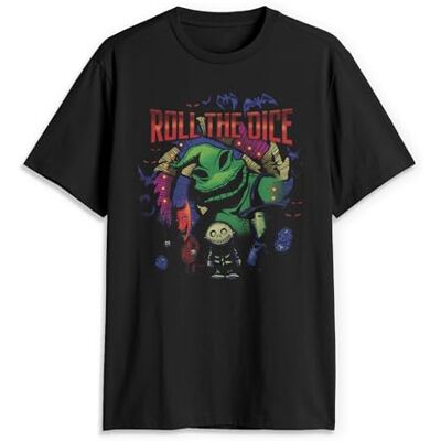 Disney mäns The Nightmare Before Christmas Oogie Boogie Roll The Dice T-shirt, Svart, S Disney mäns The Nightmare Before Christmas Oogie Boogie Roll The Dice T-shirt, Svart, S