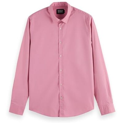 Scotch & Soda Seasonal Essentials Poplin, solid skjorta, Poetry Pink 7451, S Scotch & Soda Seasonal Essentials Poplin, solid skjorta, Poetry Pink 7451, S