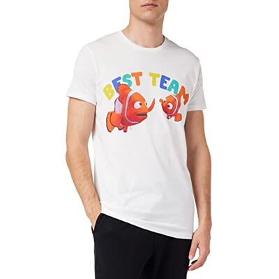Disney Herr Mednemots001 T-shirt, vit, S Disney Herr Mednemots001 T-shirt, vit, S