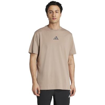 adidas För Män CLIMACOOL CAMO TRAINING GRAPHIC T-SHIRT, chalky brown, XS adidas För Män CLIMACOOL CAMO TRAINING GRAPHIC T-SHIRT, chalky brown, XS