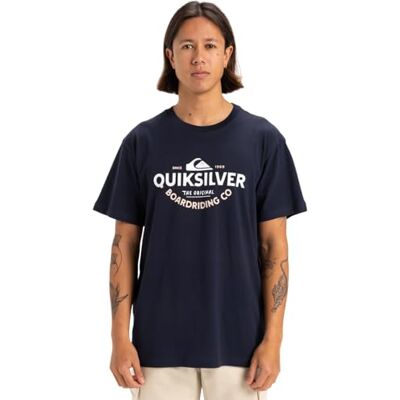 Quiksilver Herr Typed Out Ss T-shirt, Mörk marinblå, XS Quiksilver Herr Typed Out Ss T-shirt, Mörk marinblå, XS