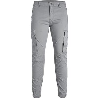 JACK & JONES Cargobyxor för män PAUL FLAKE AKM 542, GRÅ, 34W x 36L JACK & JONES Cargobyxor för män PAUL FLAKE AKM 542, GRÅ, 34W x 36L