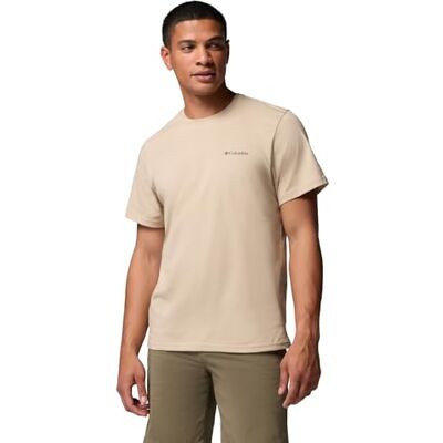 Columbia Basic kortärmad T-shirt för män, gammalt fossilmönster, storlek XL Columbia Basic kortärmad T-shirt för män, gammalt fossilmönster, storlek XL