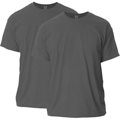 Gildan T-shirt (förpackning med 2), Träkol (2-pack), 3XL Gildan T-shirt (förpackning med 2), Träkol (2-pack), 3XL