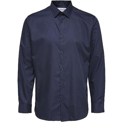 SELECTED HOMME BLACK Herr Slhslimethan skjorta Ls Classic B Noos skjorta, torv, XL SELECTED HOMME BLACK Herr Slhslimethan skjorta Ls Classic B Noos skjorta, torv, XL