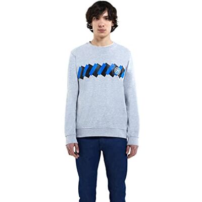 Inter unisex sweatshirt rund hals grå tröja Inter unisex sweatshirt rund hals grå tröja