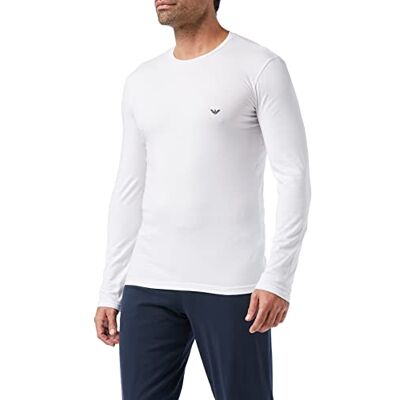 Giorgio Armani Underwear herr basic stretch bomull t-shirt, vit, XL Giorgio Armani Underwear herr basic stretch bomull t-shirt, vit, XL