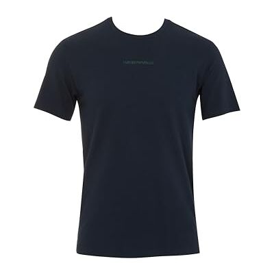 Giorgio Armani Herr stretch piquet rund hals t-shirt blå XL anpassad passform, BLÅ, XL Giorgio Armani Herr stretch piquet rund hals t-shirt blå XL anpassad passform, BLÅ, XL