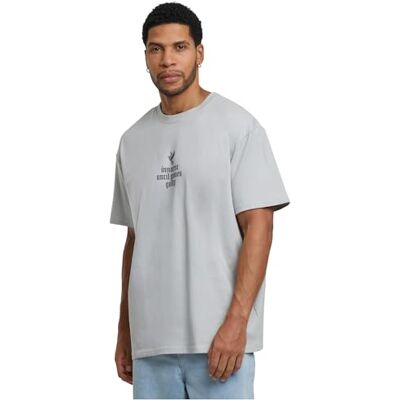 herr Justice Oversize Tee, Lightasfal, M herr Justice Oversize Tee, Lightasfal, M