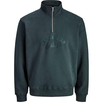 JACK & JONES Jorbleecker varumärke sweat high neck Bf, Skogsriver, L JACK & JONES Jorbleecker varumärke sweat high neck Bf, Skogsriver, L