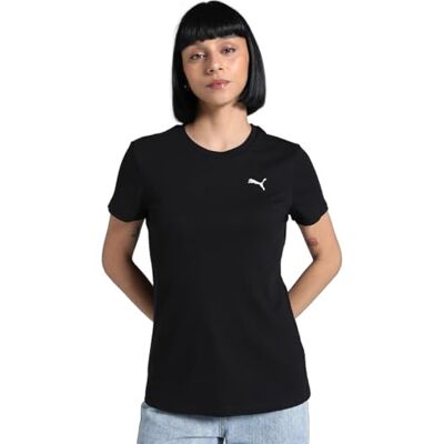 PUMA ESS Elevated Rib Tee Svart PUMA ESS Elevated Rib Tee Svart