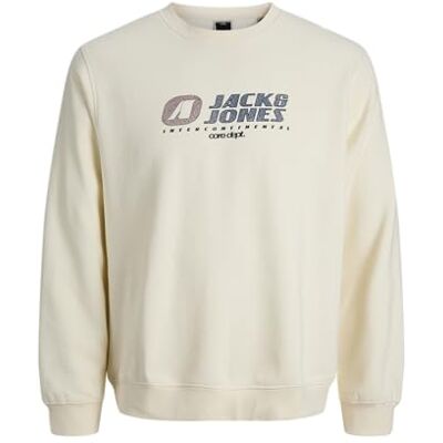 JACK & JONES Jcotier Print Sweat Crew Neck Sn Mni, Söt majs, 116 JACK & JONES Jcotier Print Sweat Crew Neck Sn Mni, Söt majs, 116