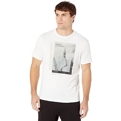 Giorgio Armani mäns imperium NYC logo t-shirt, Vitt, L Giorgio Armani mäns imperium NYC logo t-shirt, Vitt, L