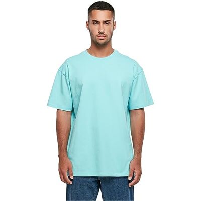 Build Your Brand Urban Classics Män Heavy Oversize Tee T-shirt för män, finns i många olika färger, storlekar S – 5XL, Berylblue, S Build Your Brand Urban Classics Män Heavy Oversize Tee T-shirt för män, finns i många olika färger, storlekar S – 5XL, Berylblue, S