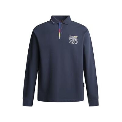 Pepe Jeans Red Bull Racing X herr RBR Fashion Placket LS Polo Polo, blå (Dulwich Blue), XL, Blå (Dulwich blå), XL Pepe Jeans Red Bull Racing X herr RBR Fashion Placket LS Polo Polo, blå (Dulwich Blue), XL, Blå (Dulwich blå), XL